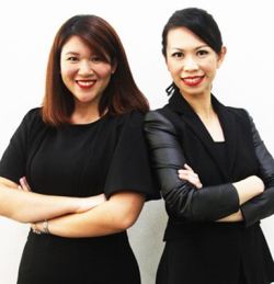 Yap Li Wei, professional make-up consultant (left) and Wendy Lee, professional brand image consultant (right).