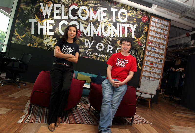 WORQ co-founders, Stephanie Ping and Andrew Yeow 